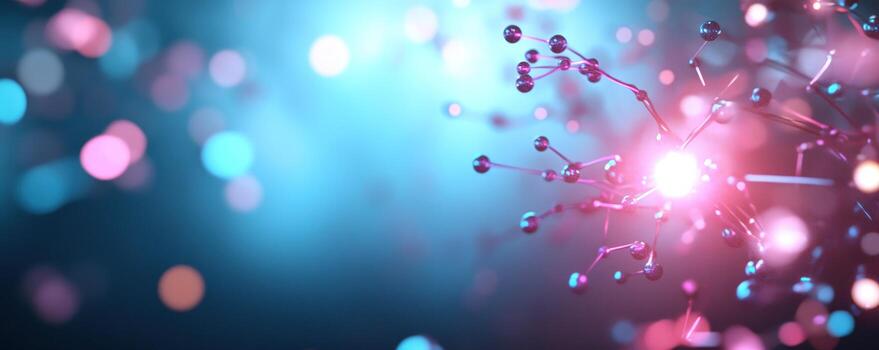 Abstract molecular network connection data structure digital background photo