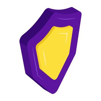 An editable design of security shield vector