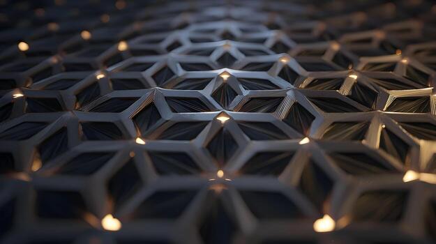 3d representación de un geométrico modelo foto