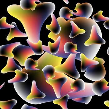 Seamless Fluid Dynamics. Wave Cover. Vibrant Template. Colorful Futuristic Design. Gradient Motion. Music Abstract Banner. Neon Geometric Pattern. Graphic Movement. Flow Fluid Dynamics. vector