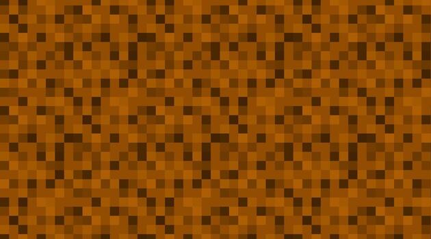 Seamless pixel ground pattern in retro game style. Digital squared brown block texture ideal for pixel art design, game backgrounds, creative decoration, and digital projects. vector