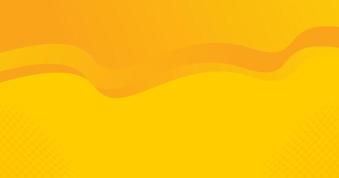 Abstract Yellow Background with Wavy and Dotted Design Elements vector