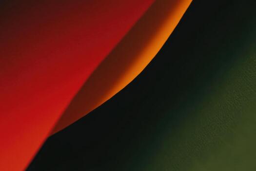 Vibrant colors fuse together in an abstract composition with soft curves photo