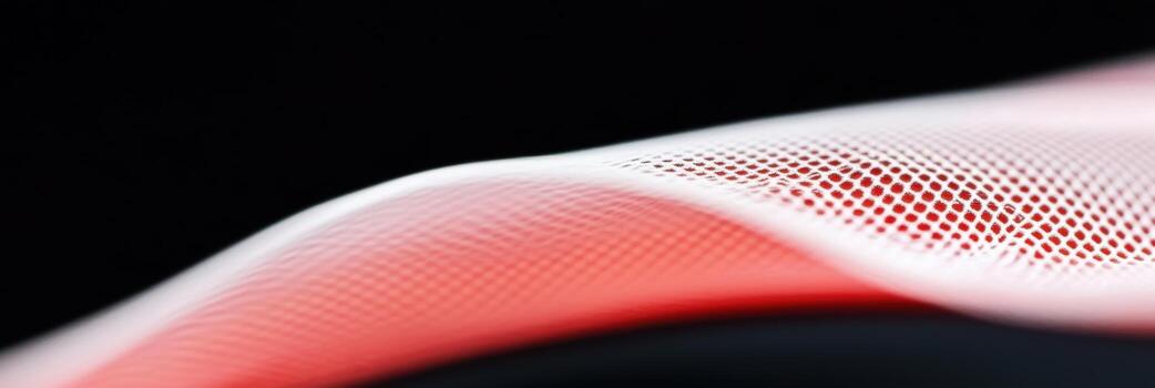 Abstract texture with a wave pattern featuring red and white colors photo