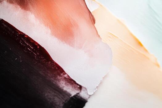 Colorful abstract paint textures creating a harmonious visual flow photo