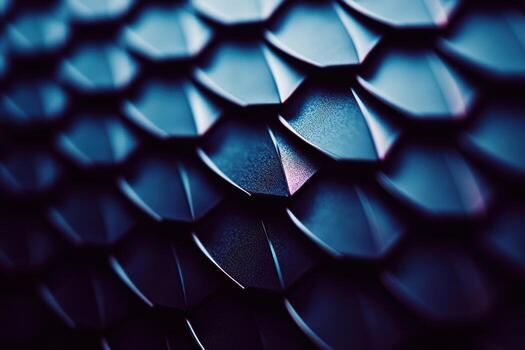 Photorealistic close-up of textured scales in a dark setting photo