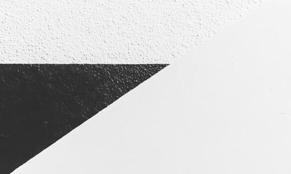 Abstract geometric shapes create a striking contrast with black and white colors photo