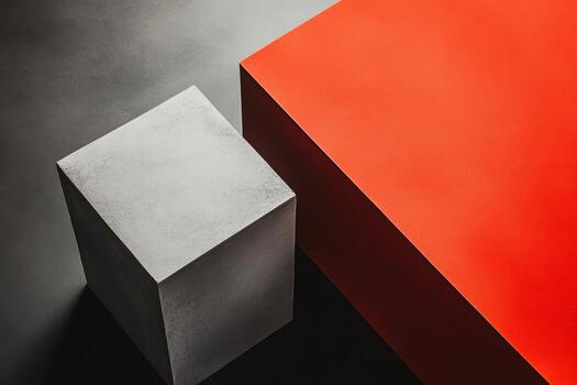 geométrico formas en contrastando colores crear un moderno artístico monitor foto