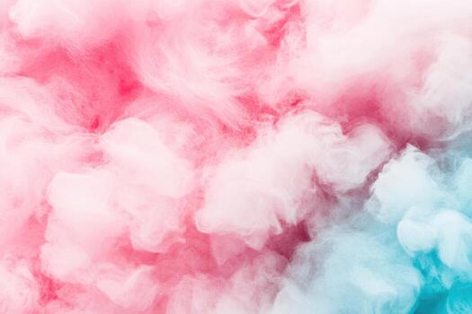 Vibrant pink and blue smoke swirling in a dynamic abstract pattern photo