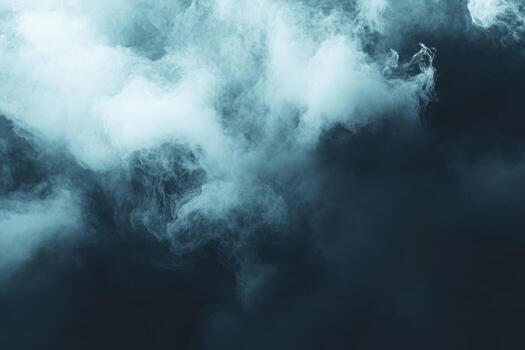 Mysterious swirling clouds create an ethereal atmosphere in the dark photo