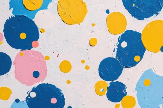 Colorful abstract pattern on a textured wall creates vibrant visual interest photo