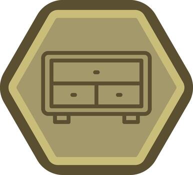 Drawer Minimal UI Element vector