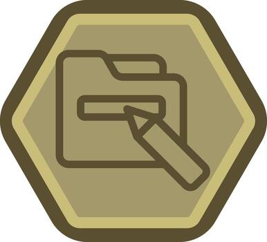 carpeta rebautizar codificado ui símbolo vector