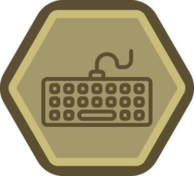 teclado usuario interfaz marca vector