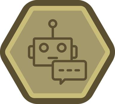 Chatbot Web Style Graphic vector