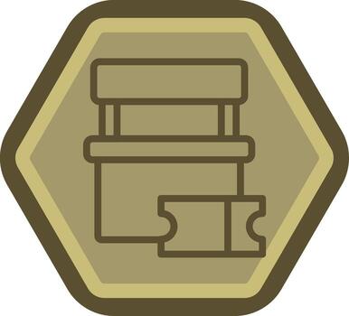 Ticket Office Abstract UI Visual vector