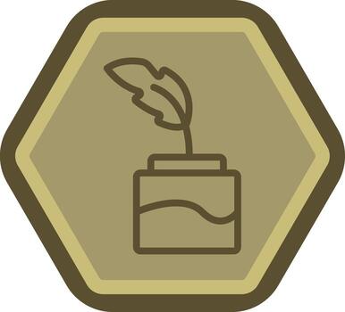 Quill Color Block Badge vector