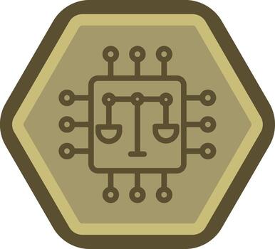 Ai Ethic Interactive UI Design vector