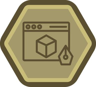 d Design Clean Frame Object vector