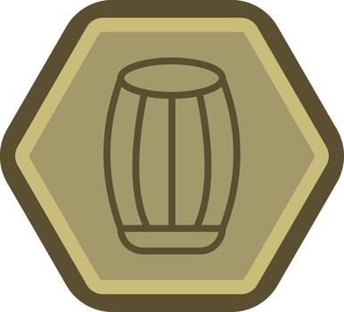 barril codificado ui símbolo vector