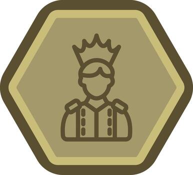 Rey codificado ui símbolo vector