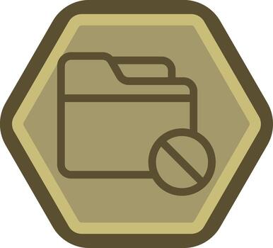 Closed Folder Web Based Design Element vector