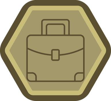 maletín codificado ui símbolo vector