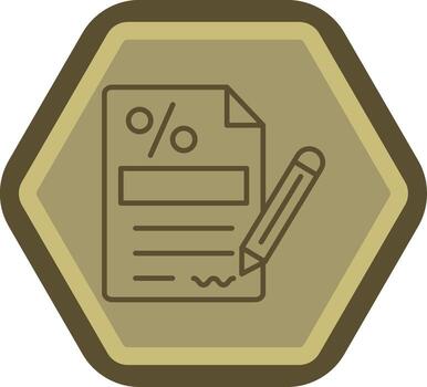 contrato codificado ui símbolo vector