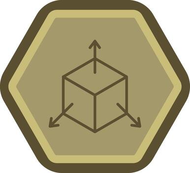 Scale Modification Subtle UI Graphic vector