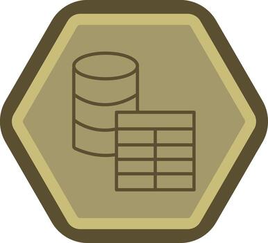 base de datos mesa aplicación establecido ui gráfico vector