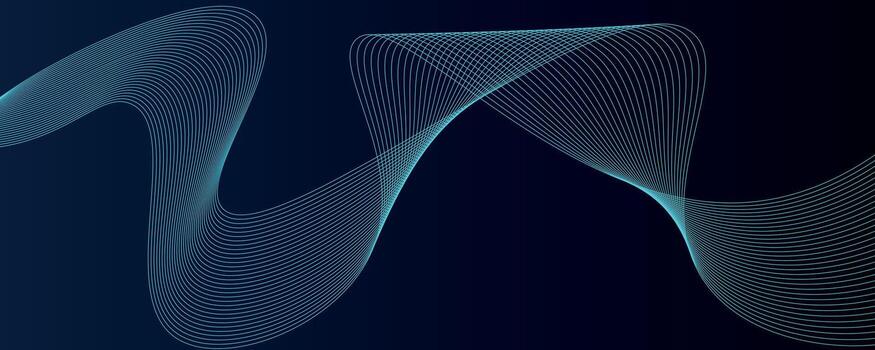 resumen ondulado línea antecedentes con degradado fluir vector