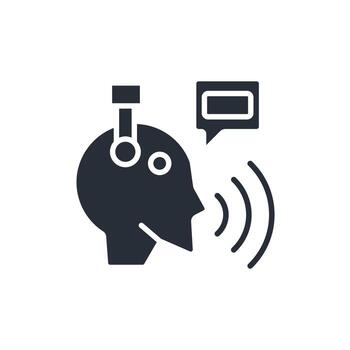 virtual assistant icon. .Editable stroke.linear style sign for use web design,logo.Symbol illustration. vector