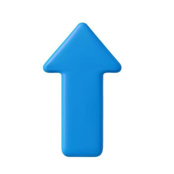 3d Arrow pointer, blue mouse cursor. vector