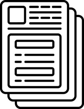 archivos línea estilo icono vector