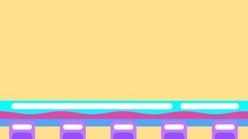 A simple horizontal pipe system designed in industrial style, representing connection, water flow, and the symbolic structure of distribution systems video