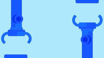 Robotic arms moving with precision, symbolizing automation, efficiency, and technological progress in industrial and manufacturing applications video