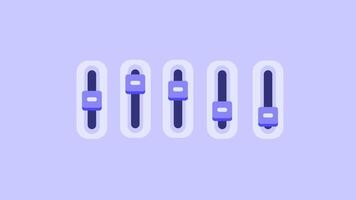 ein futuristisch Steuerung Panel mit Schieberegler, symbolisieren Anpassungsfähigkeit, Überwachung, und Effizienz im fortgeschritten technologisch Systeme video