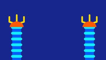 A robotic system with two mechanical hands extended, representing technological engineering, automation, and advanced robotic capabilities video