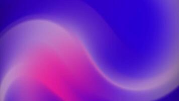 vibrerande abstrakt bakgrund terar slät strömmande gradienter i blå, lila, och rosa toner. mjuk ljus och kurvor skapa en modern, minimal design med kopia Plats. video