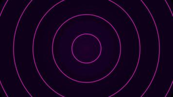 Abstract colorful circles pulse from center of dark backdrop ideal visuals video