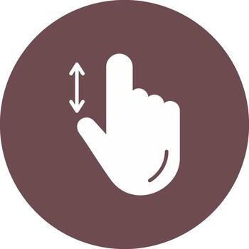 Vertical Scroll internet gesture swipe up down vector