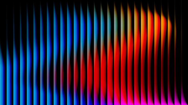 Gradient light fractal glass effect background. Glow vibrant background. Illuminated with warm blending glowing tones Vibrant glowing through geometric structural glass. vector