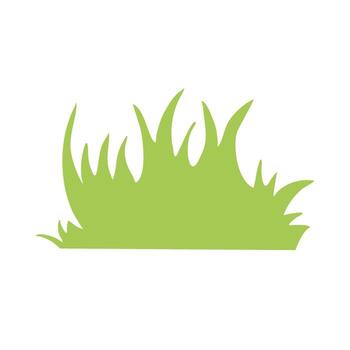 Fresh green grass clump adds a touch of nature to any design, perfect for spring and summer projects vector