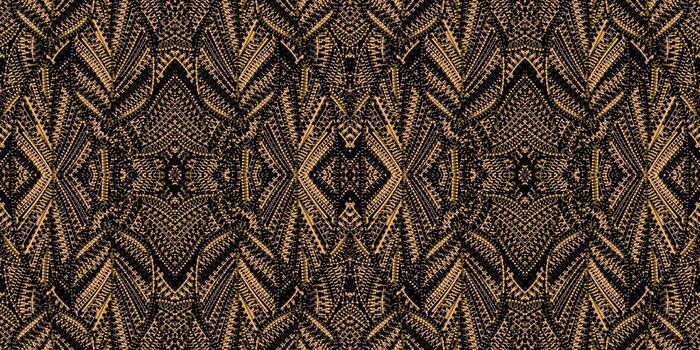 elegante marrón y negro resumen simétrico modelo diseño. intrincado marrón sin costura modelo presentando geométrico y texturizado elementos, Perfecto para antecedentes y diseño proyectos vector