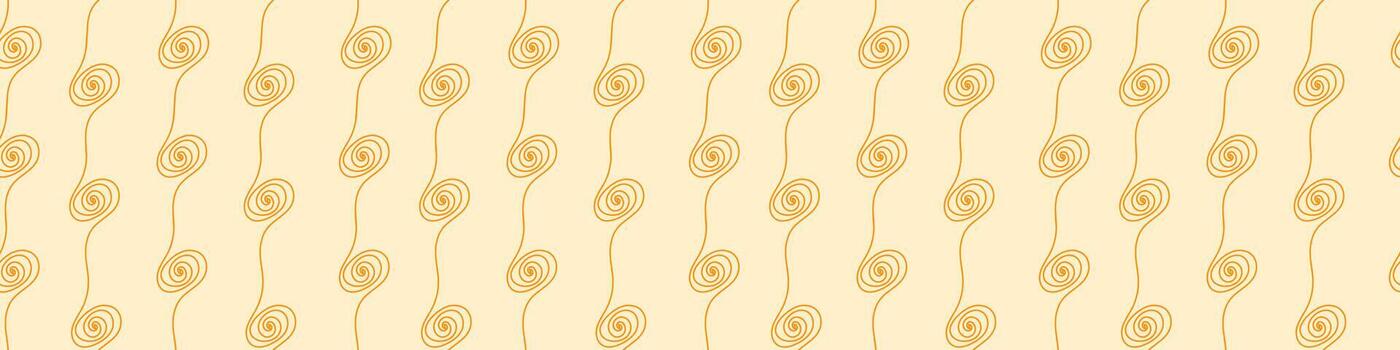 Simple Abstract Swirl Repeat Pattern. Minimalist Hand Drawn Spiral Wallpaper. Elegant Curve and Swirl Seamless Pattern. Light and Airy Abstract Line Desig. vector