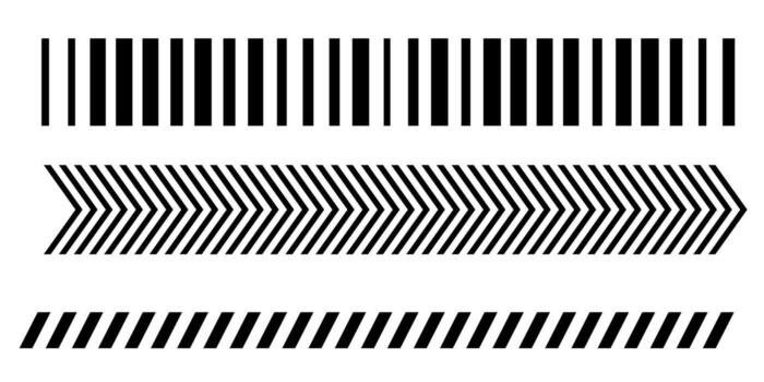 Modern abstract diagonal line border tilt strip geometric slash and straight divider grid dashed tape isolated pattern design for decorative creative background projects vector