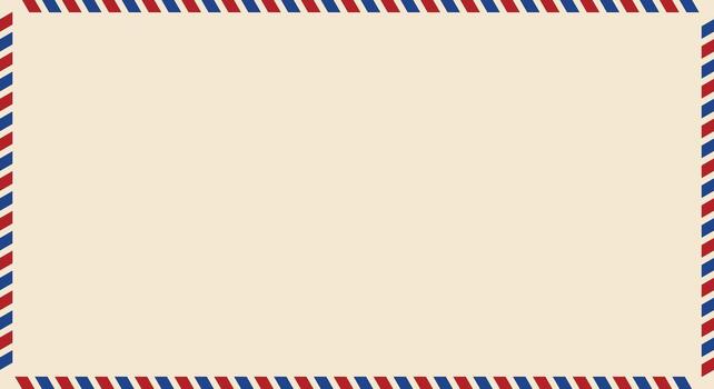 airmail envelope frame design template vector