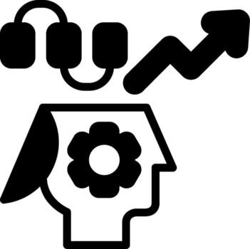 Thought Flow Semi Solid Icon vector