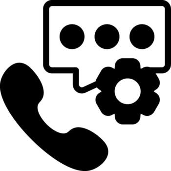 Chat Support Semi Solid Icon vector