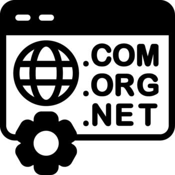 parte superior nivel dominio semi sólido icono vector